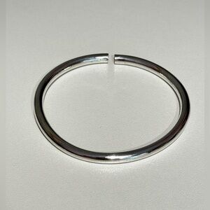 Silver bangle bracelet adjustable silver 999